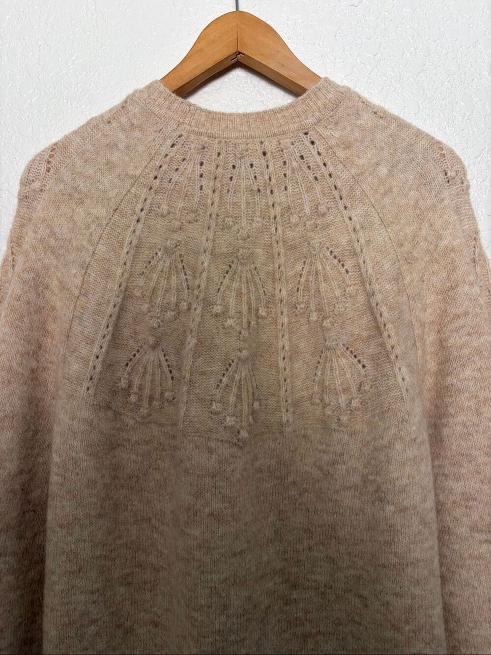 Boden Cable Knit Wool Alpaca Blend Sweater Dress Oatmeal Size US 2 / UK 6 - Picture 8 of 12